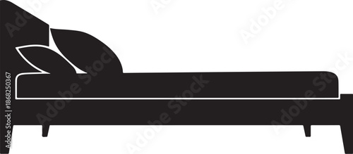 Bed silhouette element
