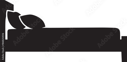 Bed silhouette element