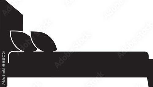 Bed silhouette element