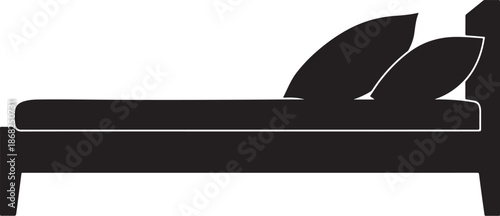 Bed silhouette element
