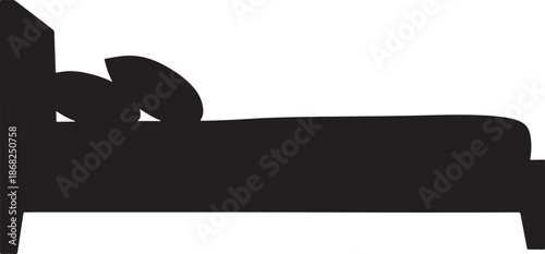 Bed silhouette element