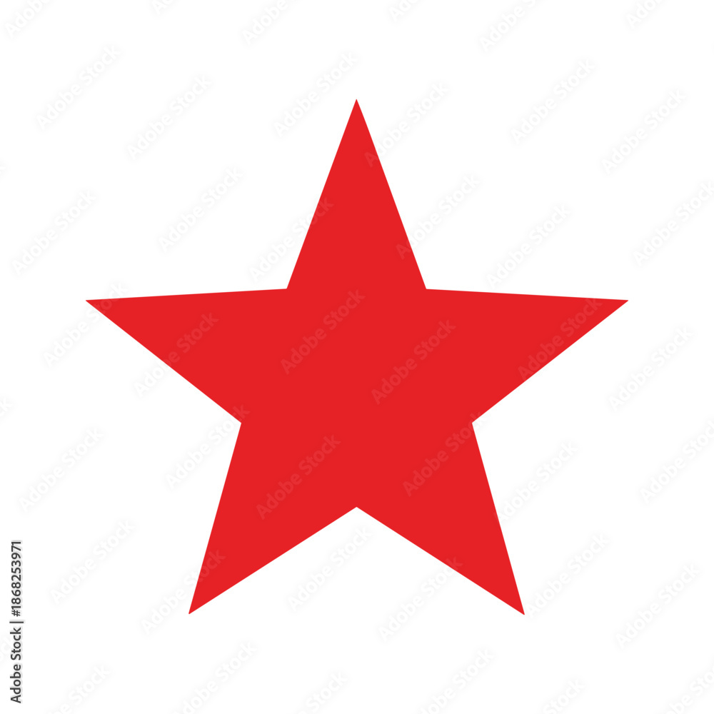 Obraz premium Red Star Icon