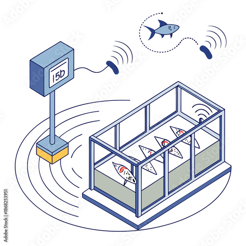 Smart Aquaculture Fish Farm System with Automated Sensor Array for Sustainable Ocean Farming
