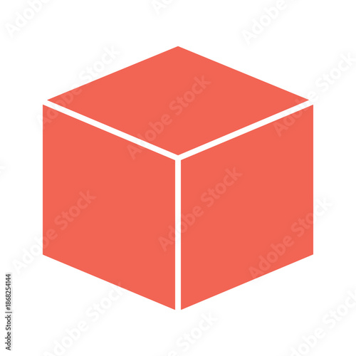 3D Cube Vector Illustration
