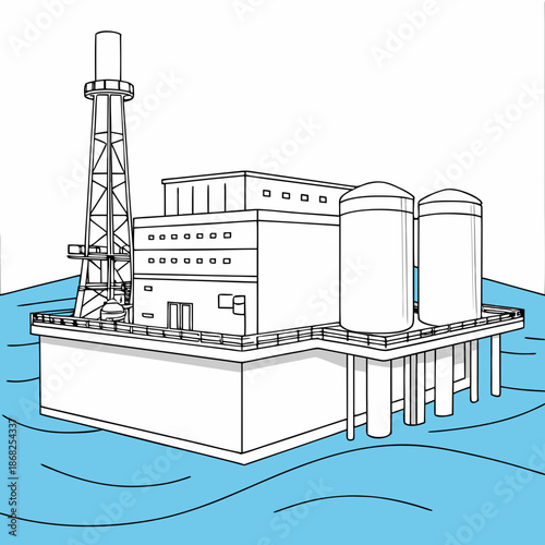 Innovative Floating Ocean Desalination Plant, Modular Technology for Sustainable Fresh Water Production and Marine Resource Management