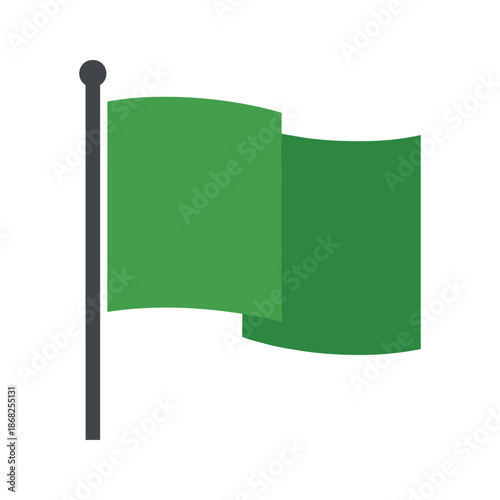 Green Flag Illustration
