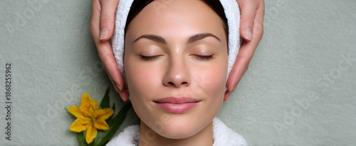 The facial treatment offers gentle skin cleansing combined with deep hydration.