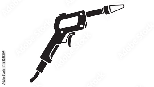 Minimalist vector illustration of a soldering iron Vector, illustration