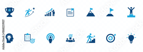 success and achievement. Featuring award, trophy, growth, goal setting, teamwork, and leadership. Perfect for business, marketing, and motivation .