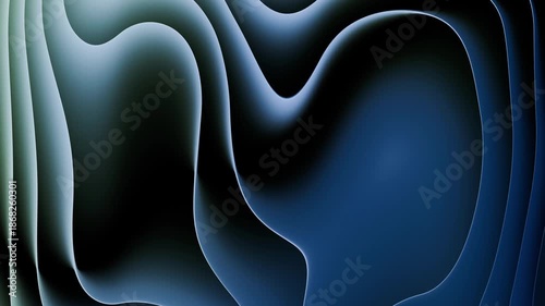 Minimal abstract 3D render featuring curves and gentle light
