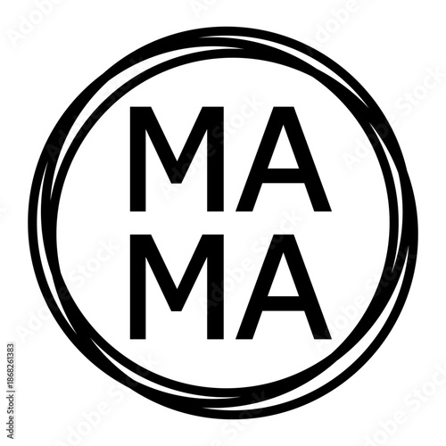 Free Download Modern Mama Heart Lettering Design for Mother's Day - GFXLoad