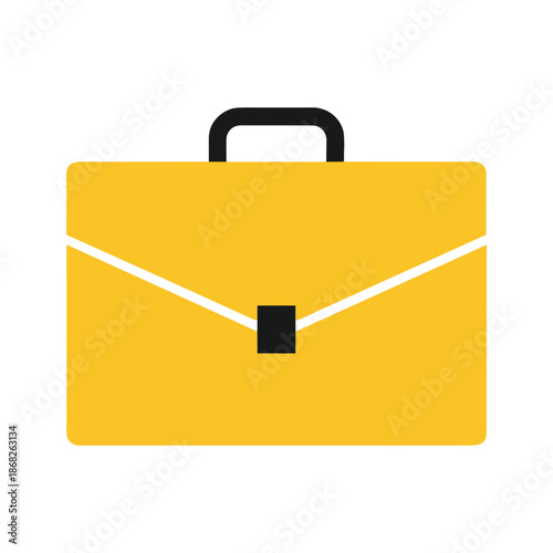 Yellow Briefcase Icon