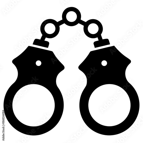 Isolated silhouette of law enforcement barriers