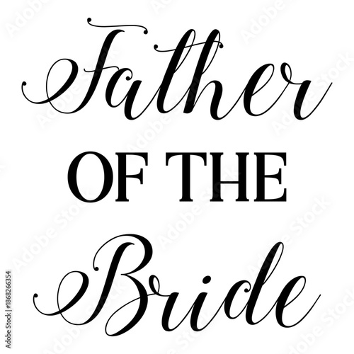 Modern Flat Bridal Party Vector Illustration Collection Wedding Guests