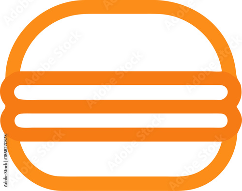 vector orange stickers