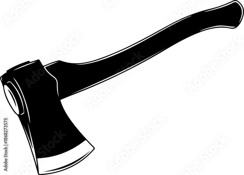Woodcutter Axe Tool silhouette vector illustration