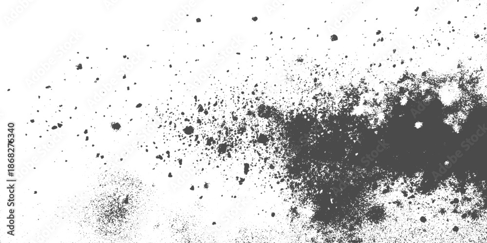 Obraz premium Highly Detailed Grunge Splash Ink Texture with Flowing Liquid Shapes, Rough Dust Noise Overlay, and Vintage Urban Grunge Style.