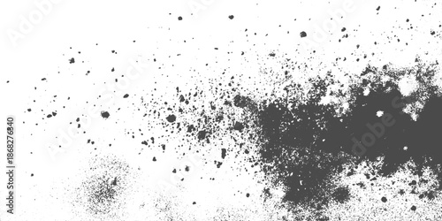 Highly Detailed Grunge Splash Ink Texture with Flowing Liquid Shapes, Rough Dust Noise Overlay, and Vintage Urban Grunge Style.