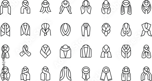 Collection of diverse hand drawn cartoon characters with various hairstyles and facial expressions