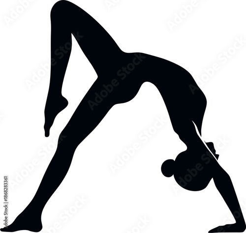 Downward Facing Dog Yoga Pose...