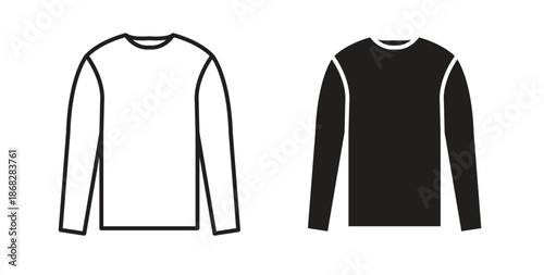 Sweatshirt icon isolated vector Illustration. Vector pictogram for web and app