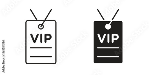 VIP pass icon isolated vector Illustration. Vector pictogram for web and app