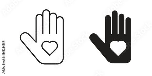 Voluntary service icon isolated vector Illustration. Vector pictogram for web and app