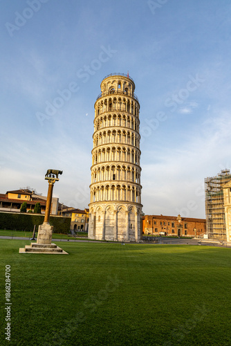 Leaning Tower of Pisa. Historic architecture. Pisa, Italy.
