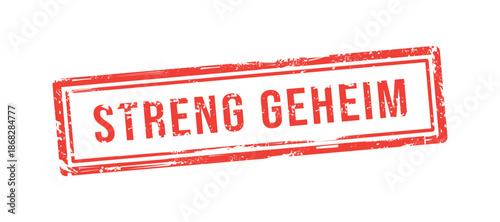 STRENG GEHEIM, TOP SECRET german stamp