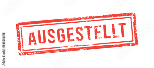 AUSGESTELLT, ISSUED german stamp