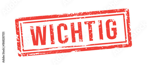 WICHTIG, IMPORTANT grunge stamp