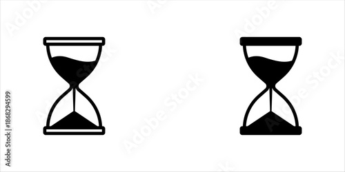 Time is running out with this hourglass icon set, deadlines are looming, and urgency is paramount.