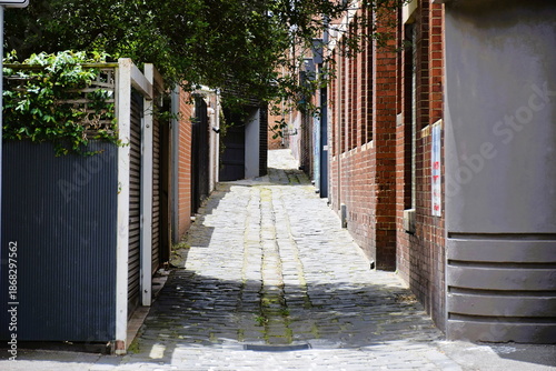 Tableau sur toile Laneway in Melbourne, Victoria, Australia. December 15-2025.