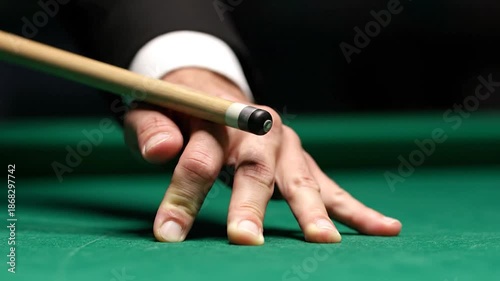 Precision Pool - Mastering the Cue Grip for Perfect Shots.