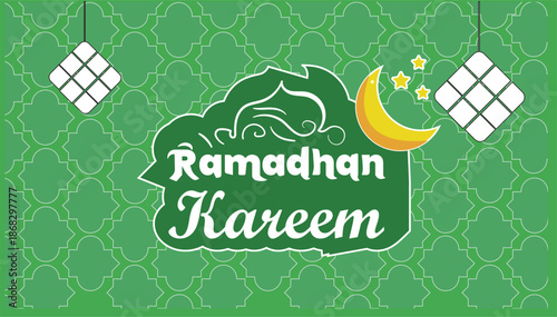ramadhan kareem 2026 vector illustration greeting card