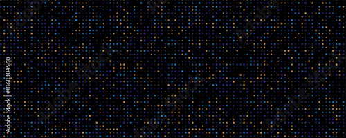 Grunge halftone gradient background. Faded grit noise texture. White and black sand wallpaper. Retro pixelated backdrop.