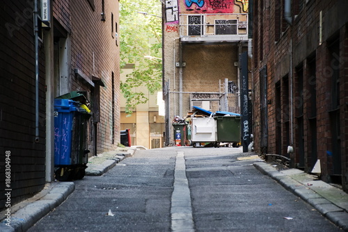 Tableau sur toile Laneway in Melbourne, Victoria, Australia. January 02-2026.