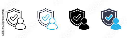 Integrity icon multiple style vector illustration