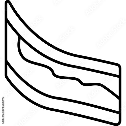 Abnormal Blood Sample Line Icon: Medical Test and Diagnosis