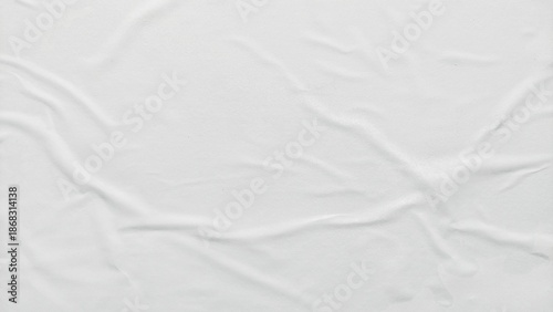 Wallpaper Mural White crumpled and creased paper poster texture background. Abstract white paper background. Crumpled paper poster with soft creased surface texture. Torontodigital.ca