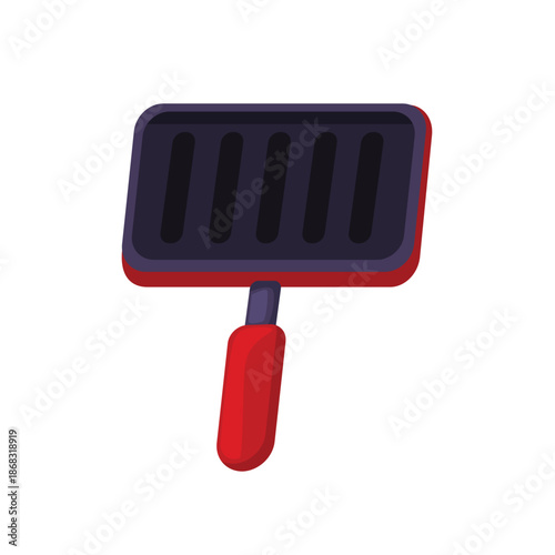 Grill pan icon vector illustration, grill pan vector icon, grill clip art