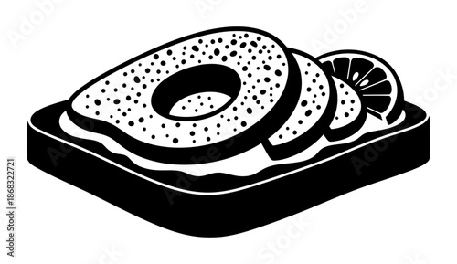 Avocado Toast Illustration - Minimalist Vector