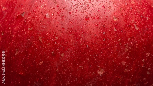 4K Red Apple Skin Macro Texture