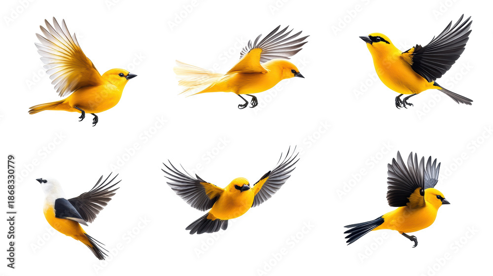 Fototapeta premium Kinglet on Transparent Background