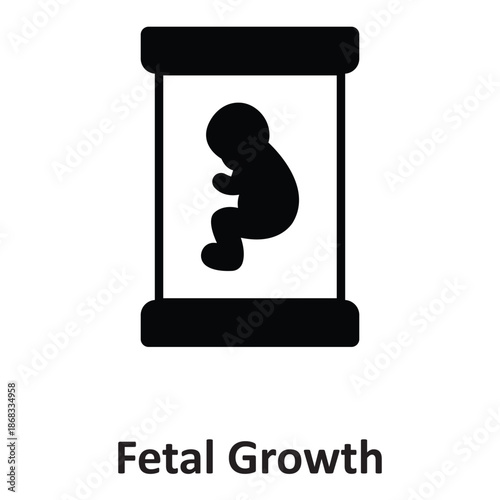 Fetal Growth Vector Icon which can easily modify or edit