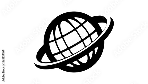 Little Universe, black isolated silhouette