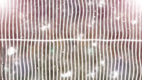 Abstract Wavy Lines Reflection Background. Dynamic Black And White Flowing Vertical Stripes Pattern Animation Loop. Minimalist Optical Illusion Grid For Modern Digital Design. Dynamic Abstract Wavy Ve