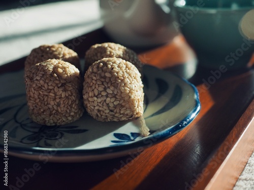 아시아 음식 깨찰떡, 간식