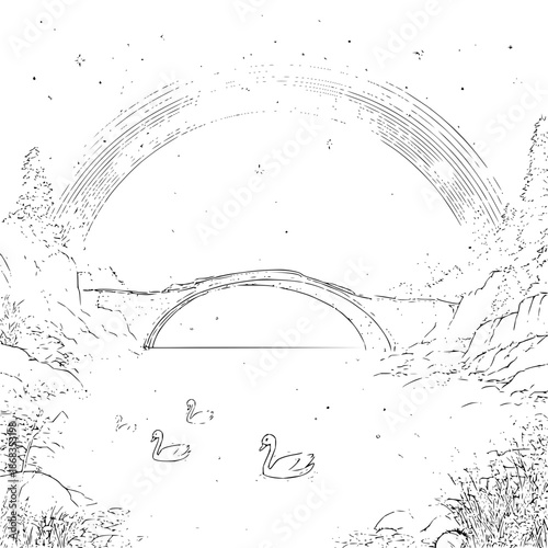 Conceptual Empty Space with Deep Black Tone