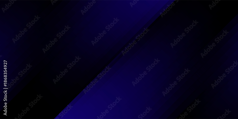 Obraz premium Minimalist abstract blue and black background with diagonal lines and soft lighting, perfect for banners, headers, and wallpapers.